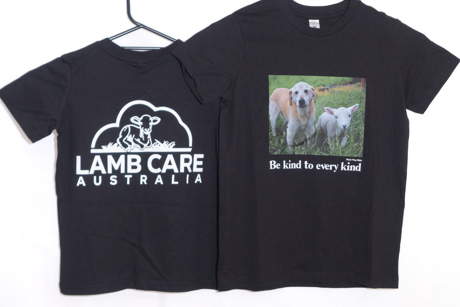 Adult Tshirt: Be kind to every kind - Lamb Care Australia